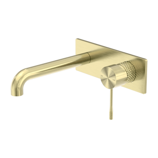 Nero Opal Wall Basin/Bath Mixer 120mm - Brushed Gold - NR251907a120BG