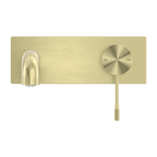 Nero Opal Wall Basin/Bath Mixer 120mm - Brushed Gold - NR251907a120BG