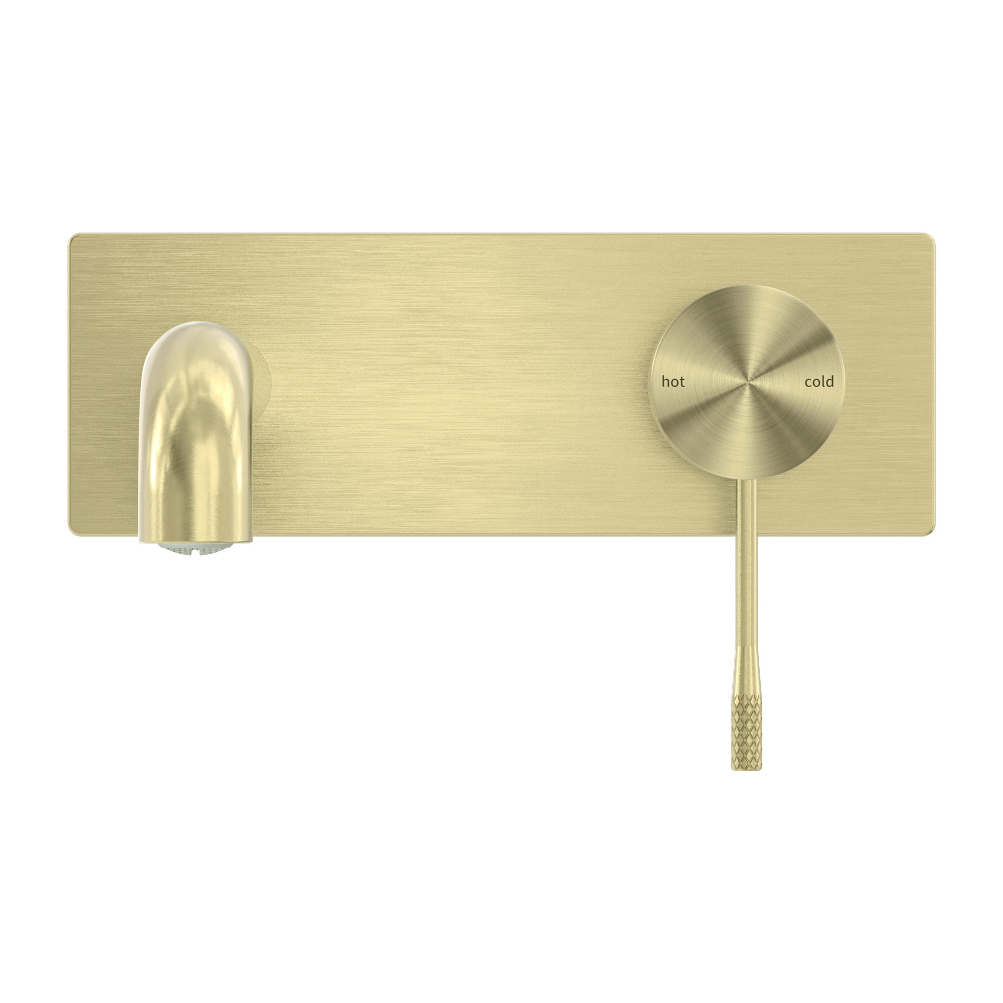 Nero Opal Wall Basin/Bath Mixer 120mm - Brushed Gold - NR251907a120BG