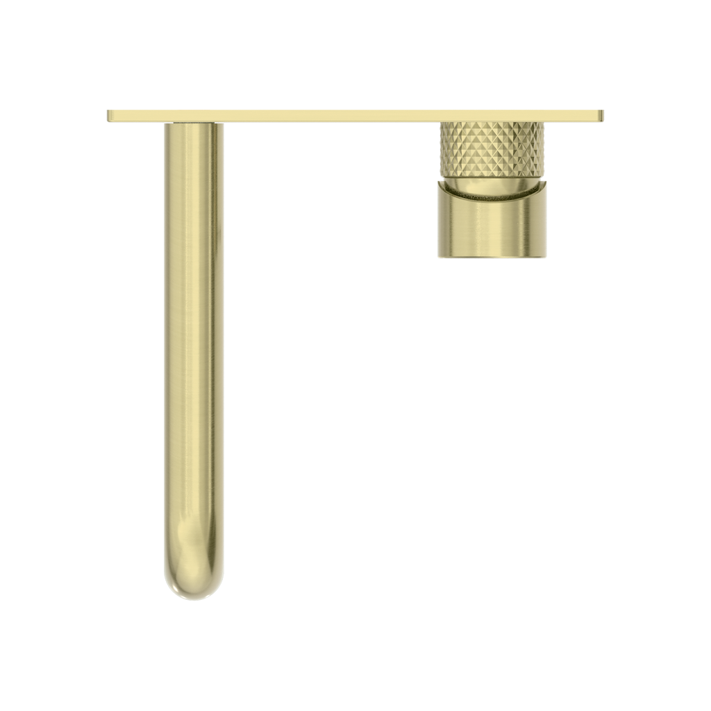 Nero Opal Wall Basin/Bath Mixer 120mm - Brushed Gold - NR251907a120BG