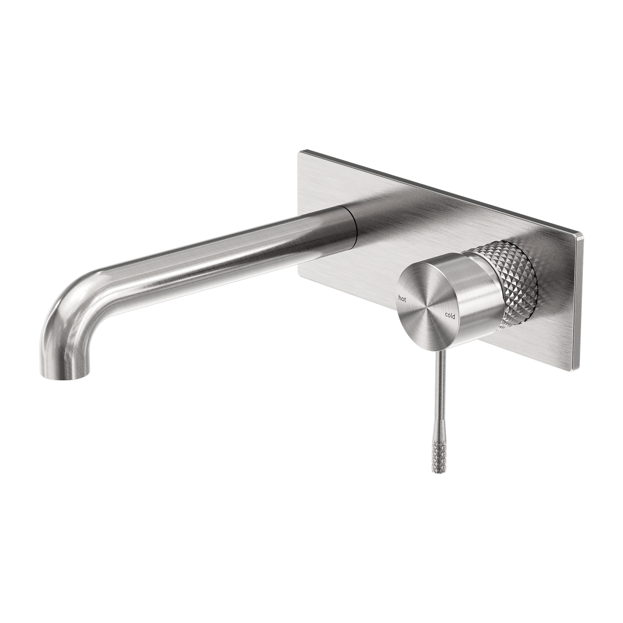 Nero Opal Wall Basin/Bath Mixer 160mm - Brushed Nickel - NR251907a160BN