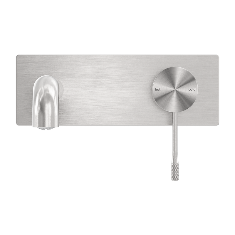 Nero Opal Wall Basin/Bath Mixer 160mm - Brushed Nickel