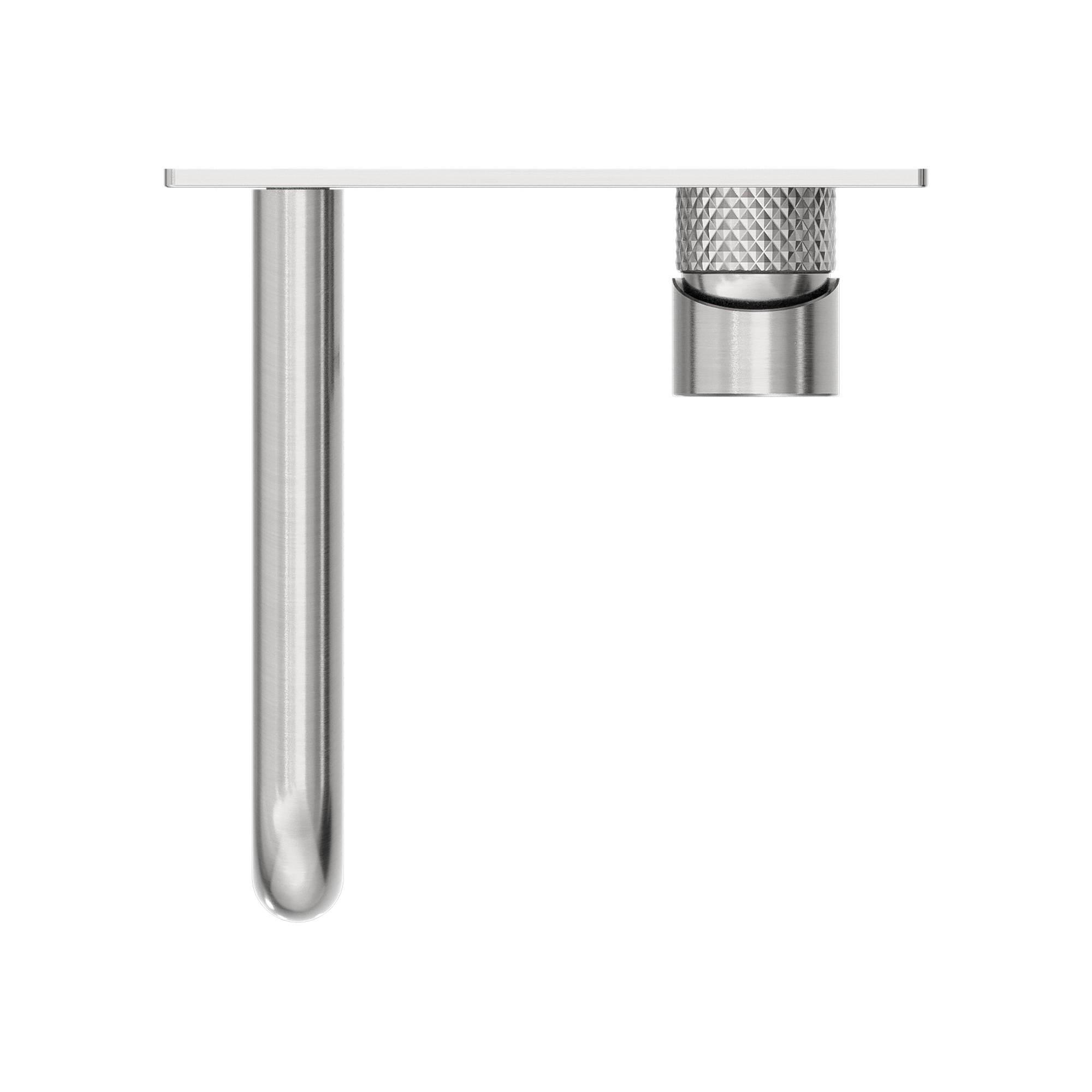 Nero Opal Wall Basin/Bath Mixer 120mm - Brushed Nickel - NR251907a120BN