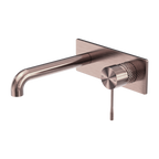 Nero Opal Wall Basin/Bath Mixer 185mm - Brushed Bronze - NR251907aBZ