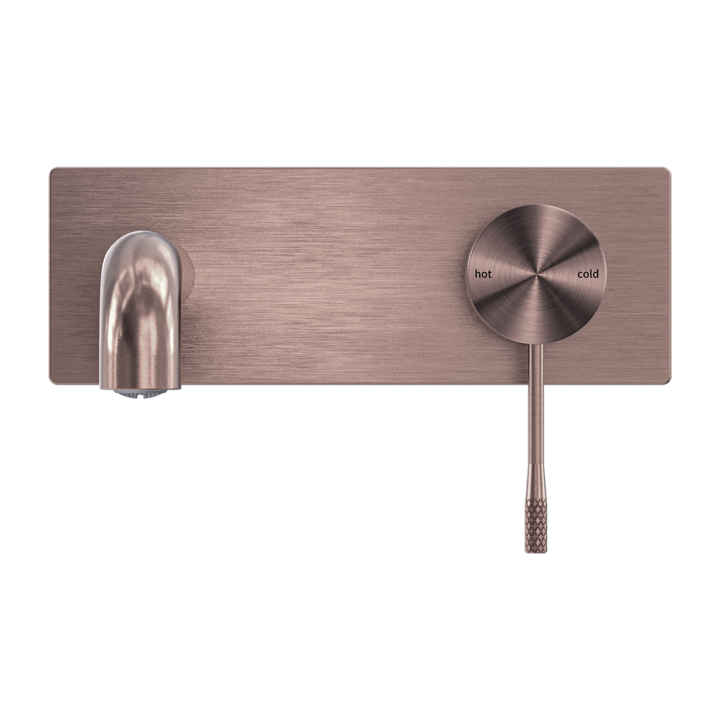 Nero Opal Wall Basin/Bath Mixer 185mm - Brushed Bronze - NR251907aBZ