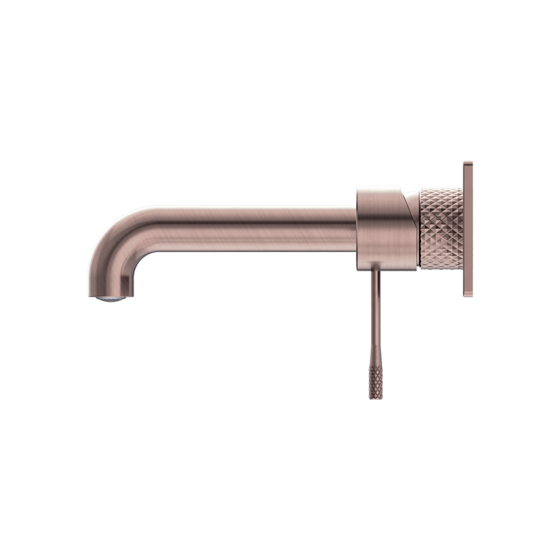 Nero Opal Wall Basin/Bath Mixer 185mm - Brushed Bronze