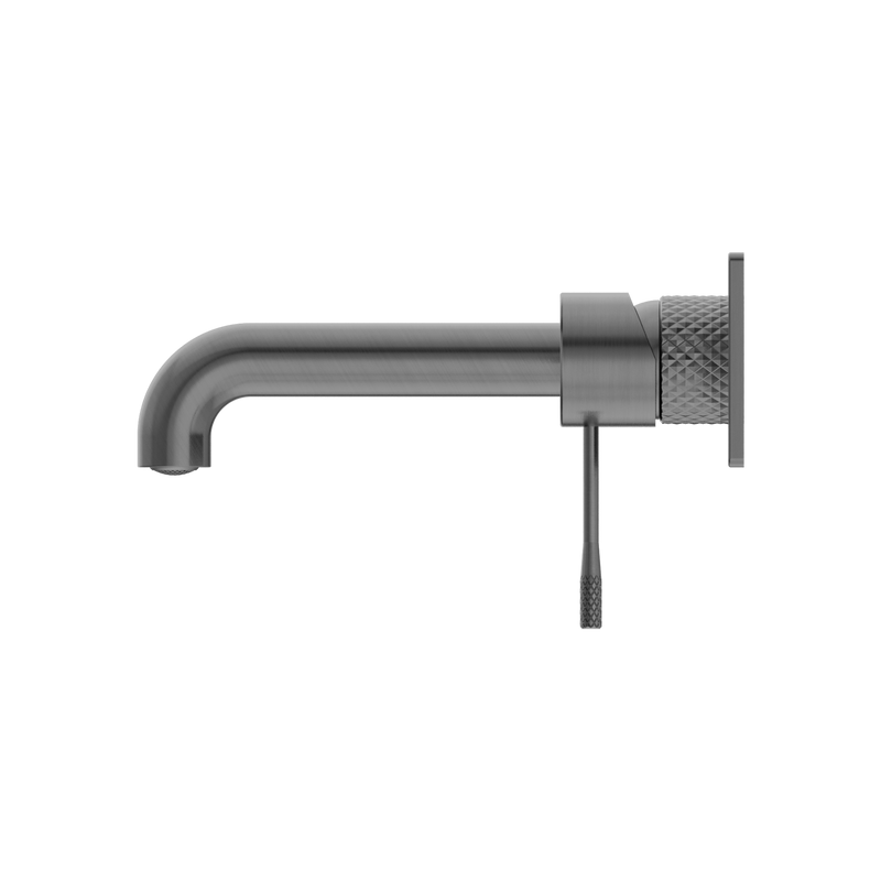 Nero Opal Wall Basin/Bath Mixer 160mm - Graphite