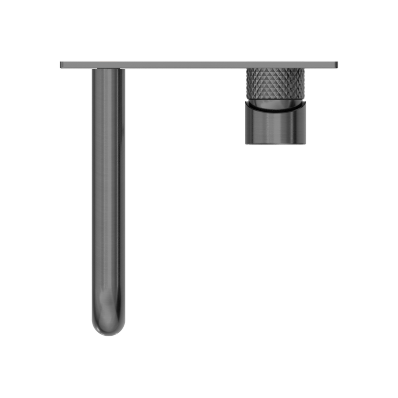 Nero Opal Wall Basin/Bath Mixer 160mm - Graphite