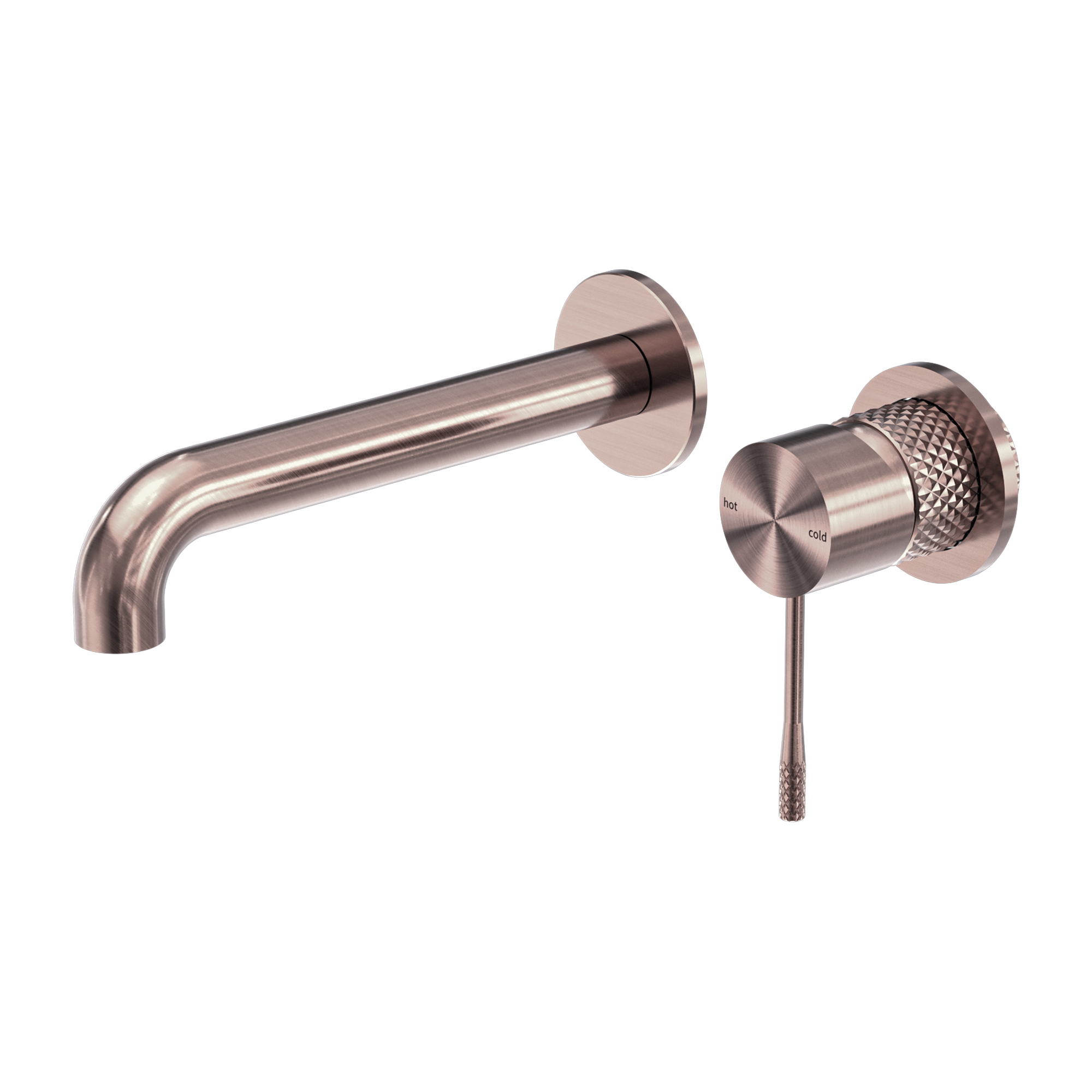 Nero Opal Wall Basin/Bath Mixer Separate Back Plate 160mm - Brushed Bronze - NR251907b160BZ