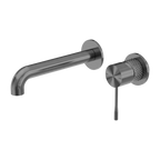 Nero Opal Wall Basin/Bath Mixer Separate Back Plate 185mm - Graphite - NR251907bGR