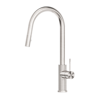 Nero Opal Pull Out Sink Mixer With Vegie Spray Function - Brushed Nickel - NR251908BN