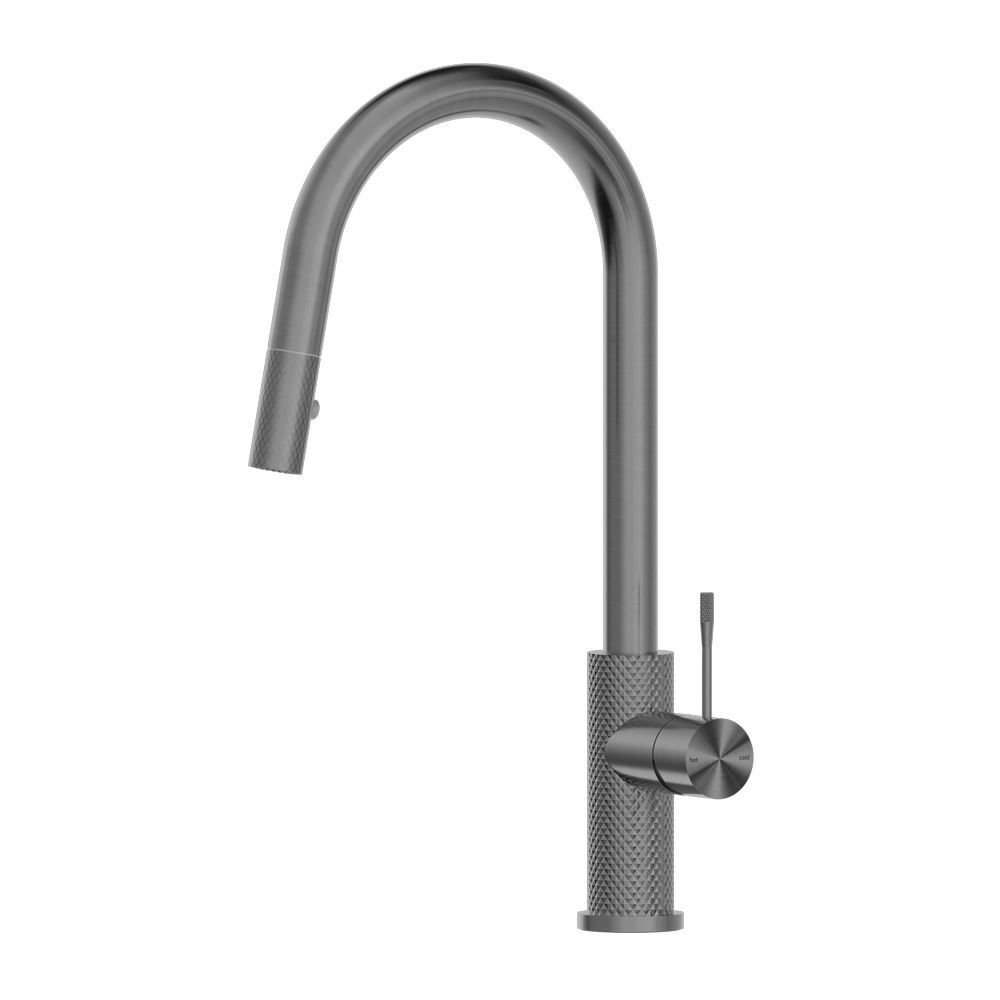 Nero Opal Pull Out Sink Mixer With Vegie Spray Function - Graphite - NR251908GR