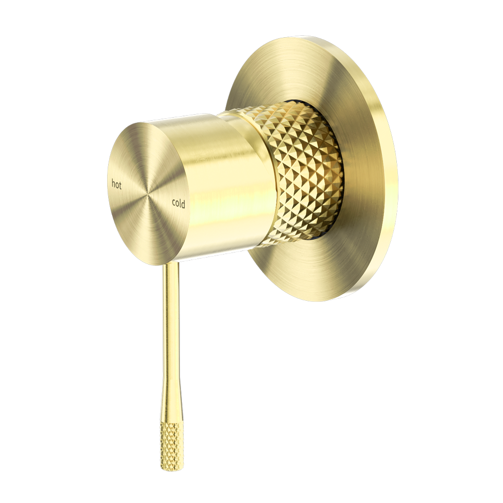 Nero Opal Shower Mixer 80mm Plate - Brushed Gold - NR251909BG