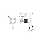 Nero Opal Shower Mixer 60mm Plate - Brushed Bronze - NR251909hBZ