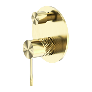 Nero Opal Shower Mixer With Divertor - Brushed Gold - NR251909aBG