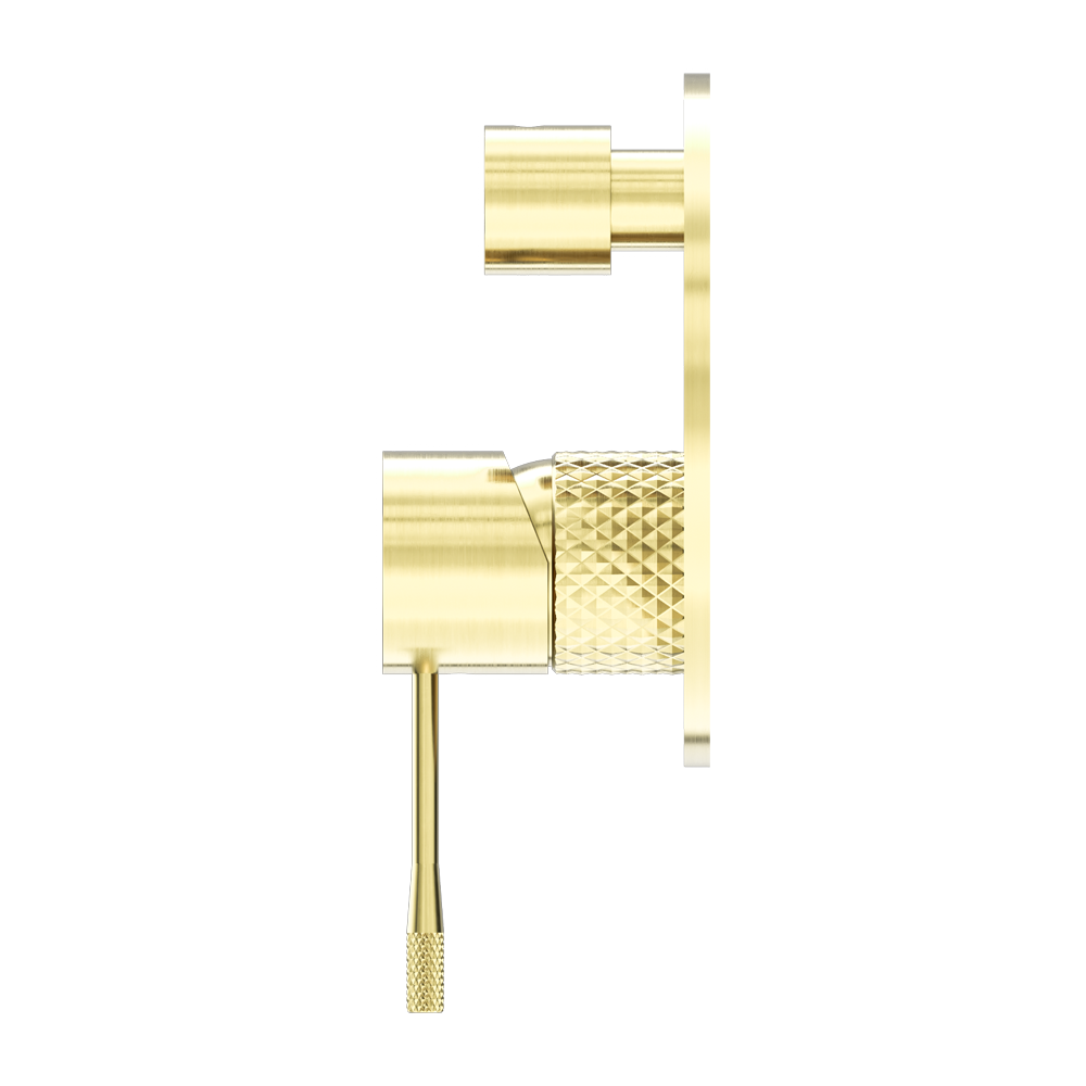 Nero Opal Shower Mixer With Divertor - Brushed Gold - NR251909aBG