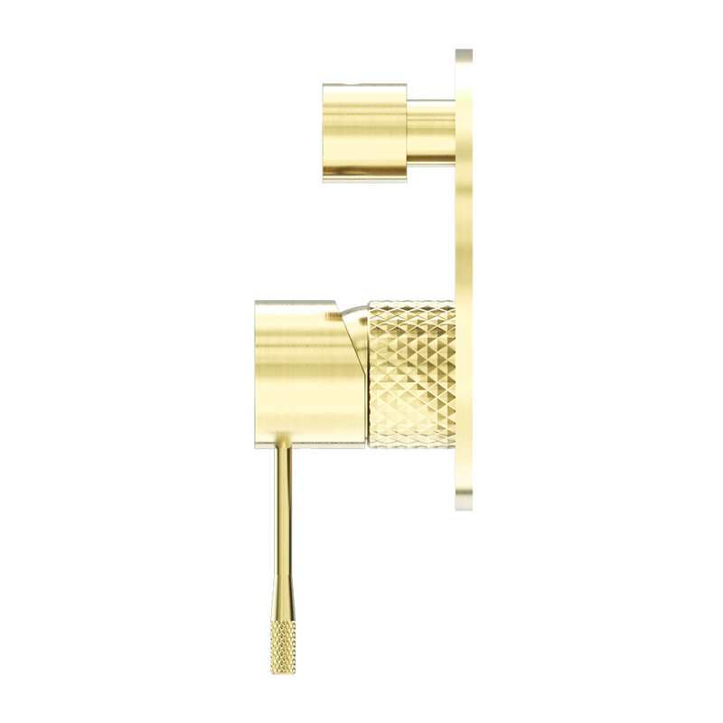 Nero Opal Shower Mixer With Divertor - Brushed Gold