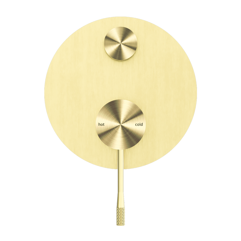 Nero Opal Shower Mixer With Divertor - Brushed Gold