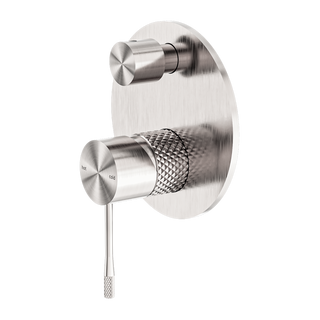 Nero Opal Shower Mixer With Divertor - Brushed Nickel - NR251909aBN