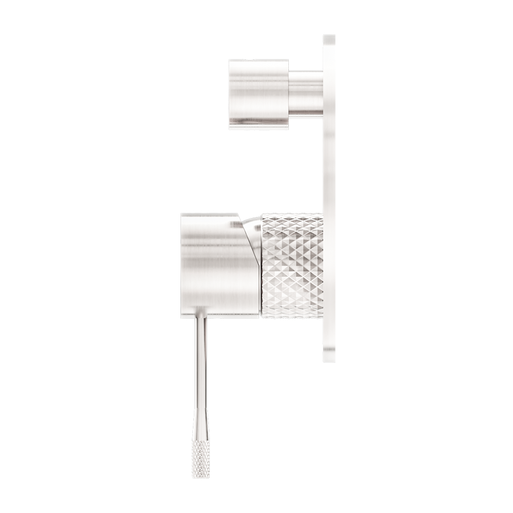 Nero Opal Shower Mixer With Divertor - Brushed Nickel - NR251909aBN