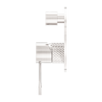 Nero Opal Shower Mixer With Divertor - Brushed Nickel - NR251909aBN