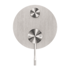 Nero Opal Shower Mixer With Divertor - Brushed Nickel - NR251909aBN