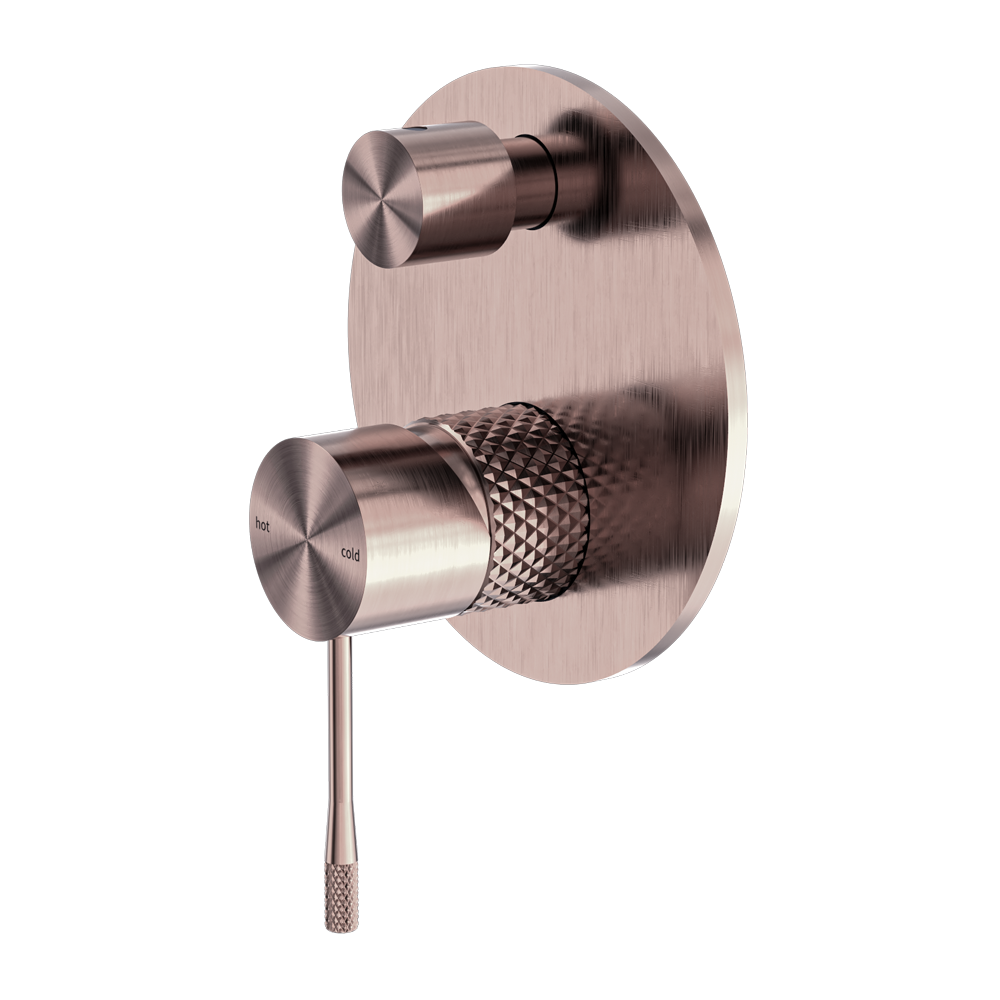 Nero Opal Shower Mixer With Divertor - Brushed Bronze - NR251909aBZ