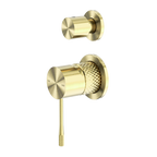 Nero Opal Shower Mixer With Divertor Separate Plate - Brushed Gold - NR251909eBG