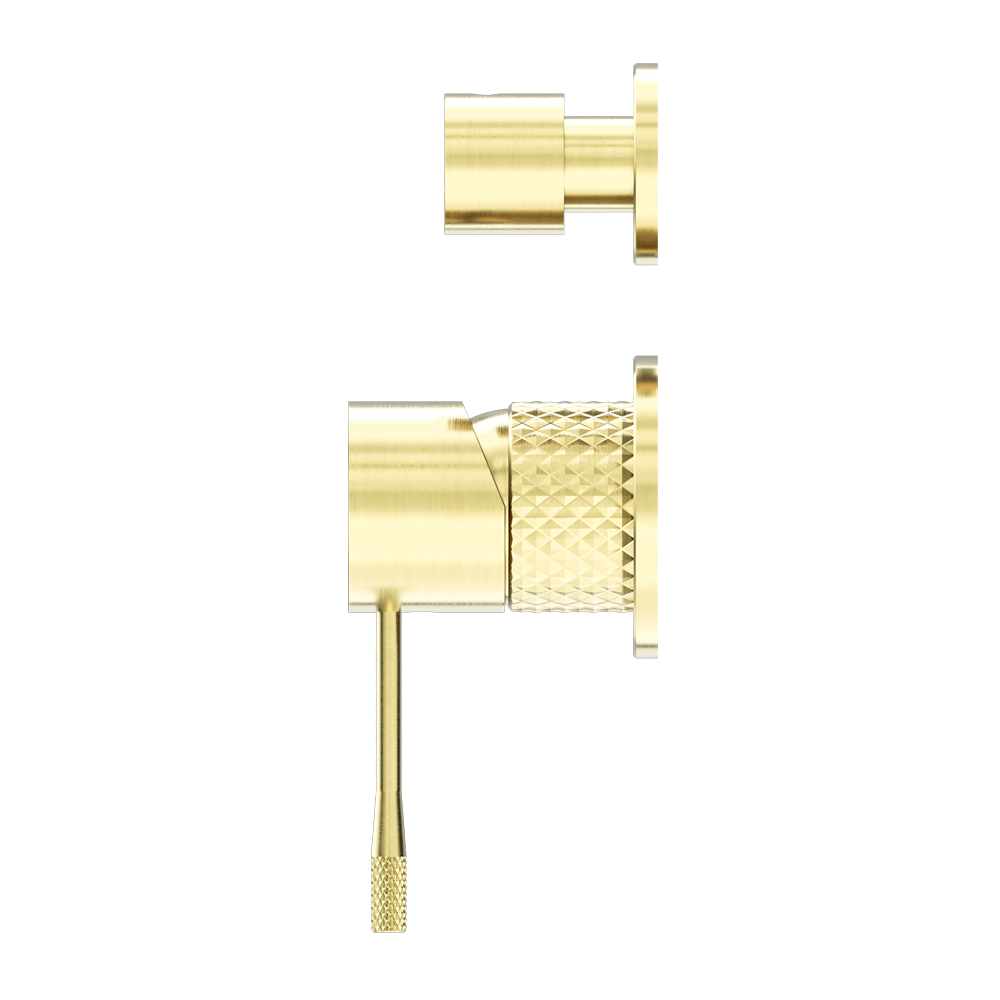 Nero Opal Shower Mixer With Divertor Separate Plate - Brushed Gold - NR251909eBG