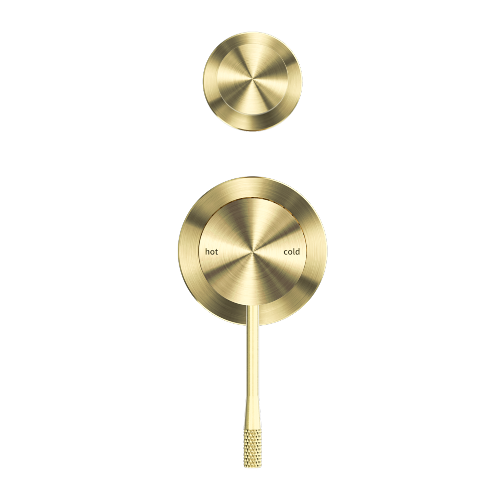 Nero Opal Shower Mixer With Divertor Separate Plate - Brushed Gold - NR251909eBG