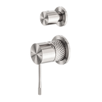 Nero Opal Shower Mixer With Divertor Separate Plate - Brushed Nickel - NR251909eBN