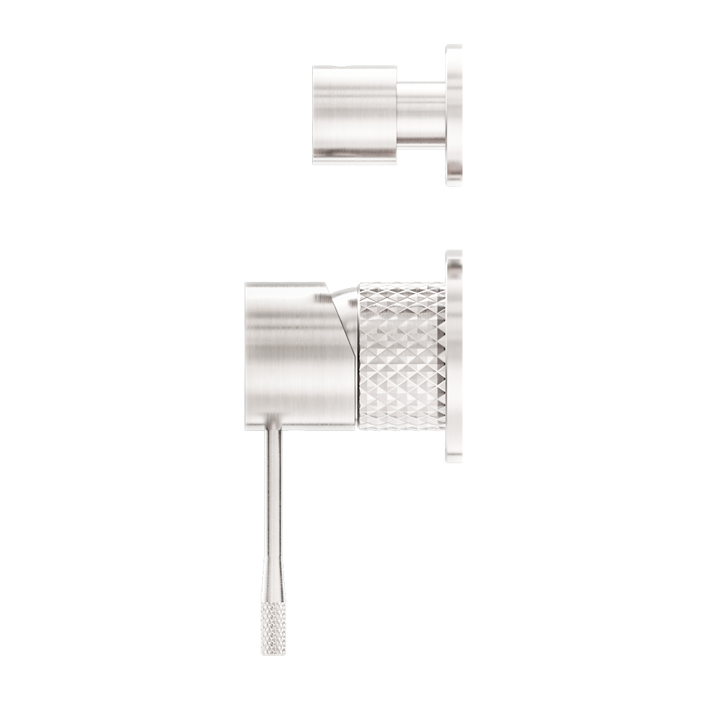 Nero Opal Shower Mixer With Divertor Separate Plate - Brushed Nickel - NR251909eBN