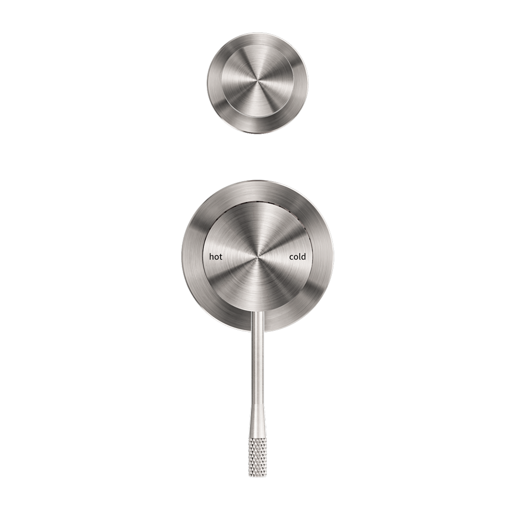 Nero Opal Shower Mixer With Divertor Separate Plate - Brushed Nickel - NR251909eBN