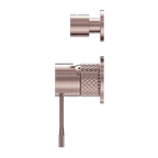 Nero Opal Shower Mixer With Divertor Separate Plate - Brushed Bronze - NR251909eBZ