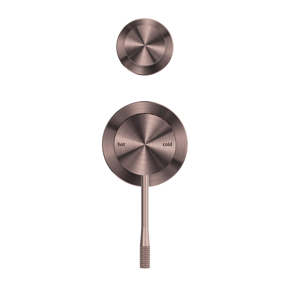 Nero Opal Shower Mixer With Divertor Separate Plate - Brushed Bronze - NR251909eBZ