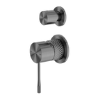 Nero Opal Shower Mixer With Divertor Separate Plate - Graphite - NR251909eGR