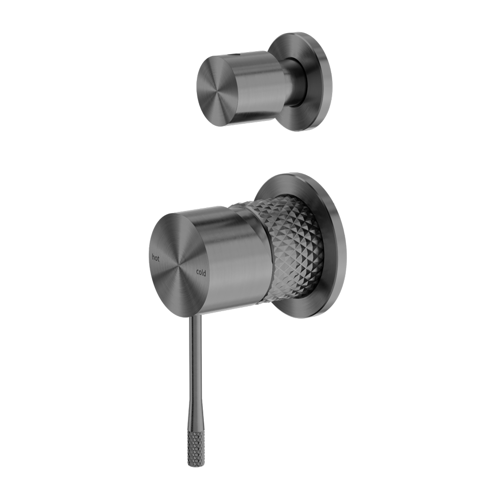 Nero Opal Shower Mixer With Divertor Separate Plate - Graphite - NR251909eGR