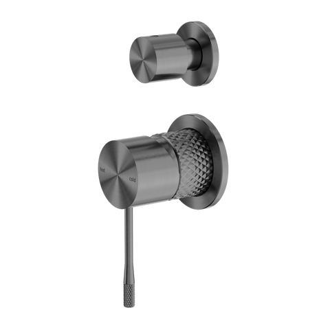 Nero Opal Shower Mixer With Divertor Separate Plate - Graphite