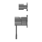 Nero Opal Shower Mixer With Divertor Separate Plate - Graphite - NR251909eGR