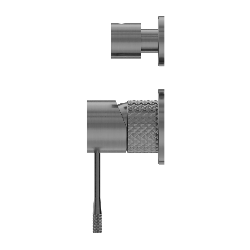 Nero Opal Shower Mixer With Divertor Separate Plate - Graphite