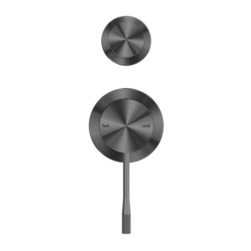 Nero Opal Shower Mixer With Divertor Separate Plate - Graphite