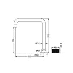 Nero Opal Progressive Tall Basin Set - Brushed Nickel - NR252001aBN