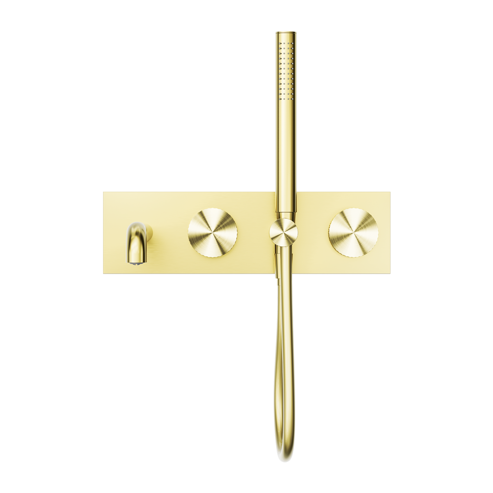 Nero Opal Progressive Shower System With Spout 230mm - Brushed Gold - NR252003a230BG