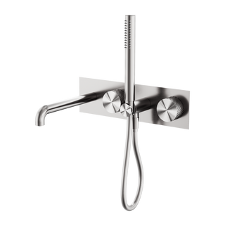 Nero Opal Progressive Shower System With Spout 230mm - Brushed Nickel - NR252003a230BN