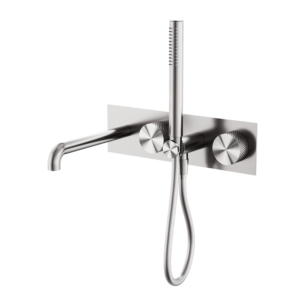 Nero Opal Progressive Shower System With Spout 250mm - Brushed Nickel - NR252003a250BN