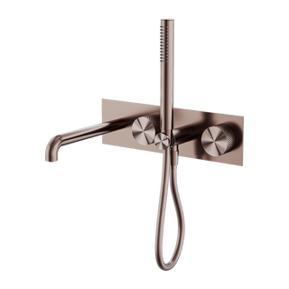 Nero Opal Progressive Shower System With Spout 230mm - Brushed Bronze - NR252003a230BZ