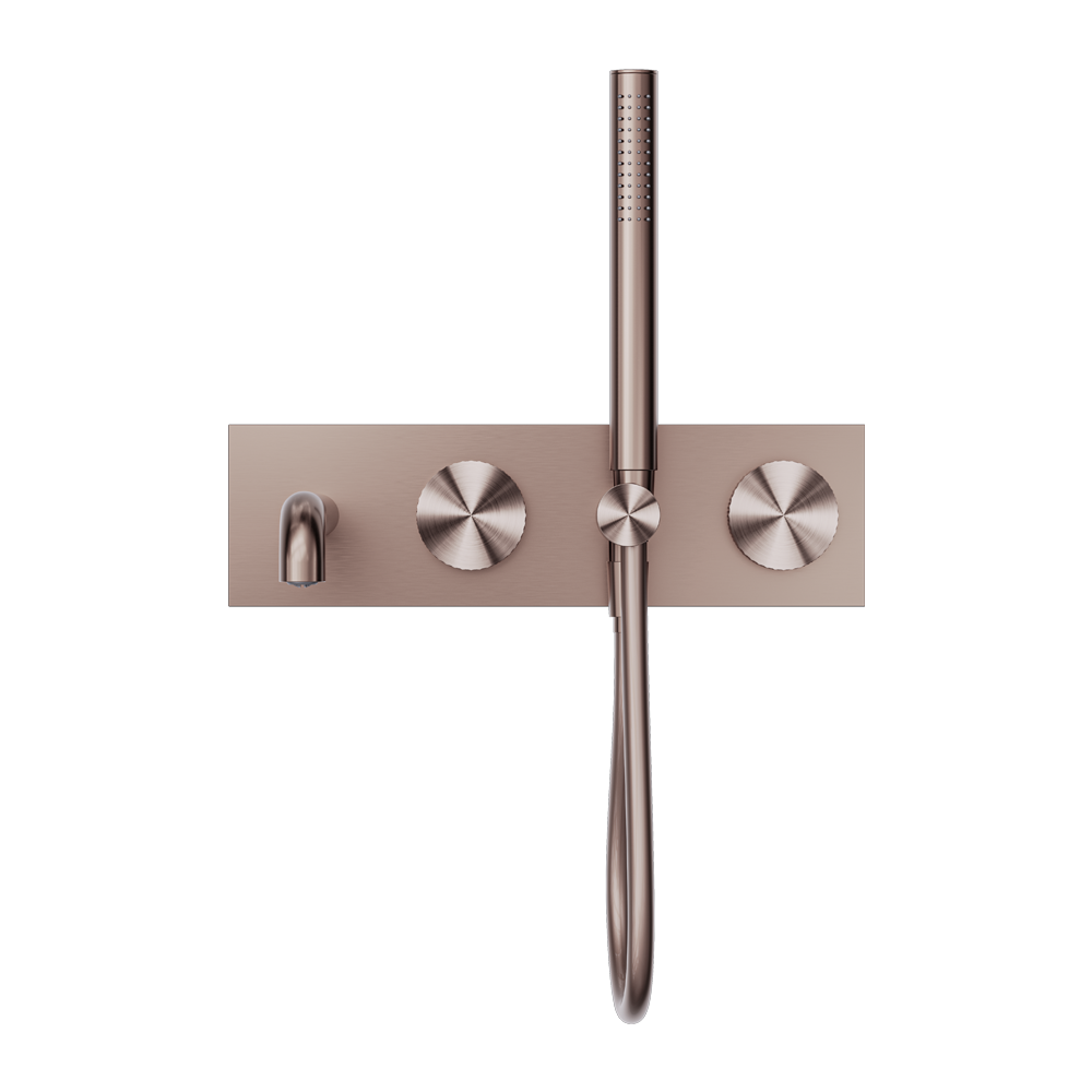 Nero Opal Progressive Shower System With Spout 250mm - Brushed Bronze - NR252003a250BZ
