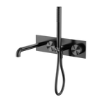 Nero Opal Progressive Shower System With Spout 250mm - Graphite - NR252003a250GR