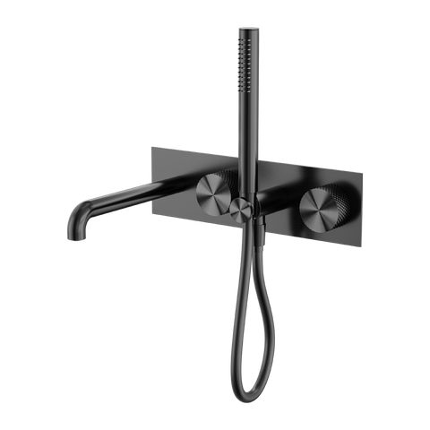 Nero Opal Progressive Shower System With Spout 230mm - Graphite