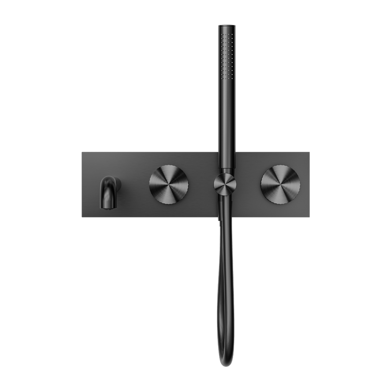 Nero Opal Progressive Shower System With Spout 230mm - Graphite